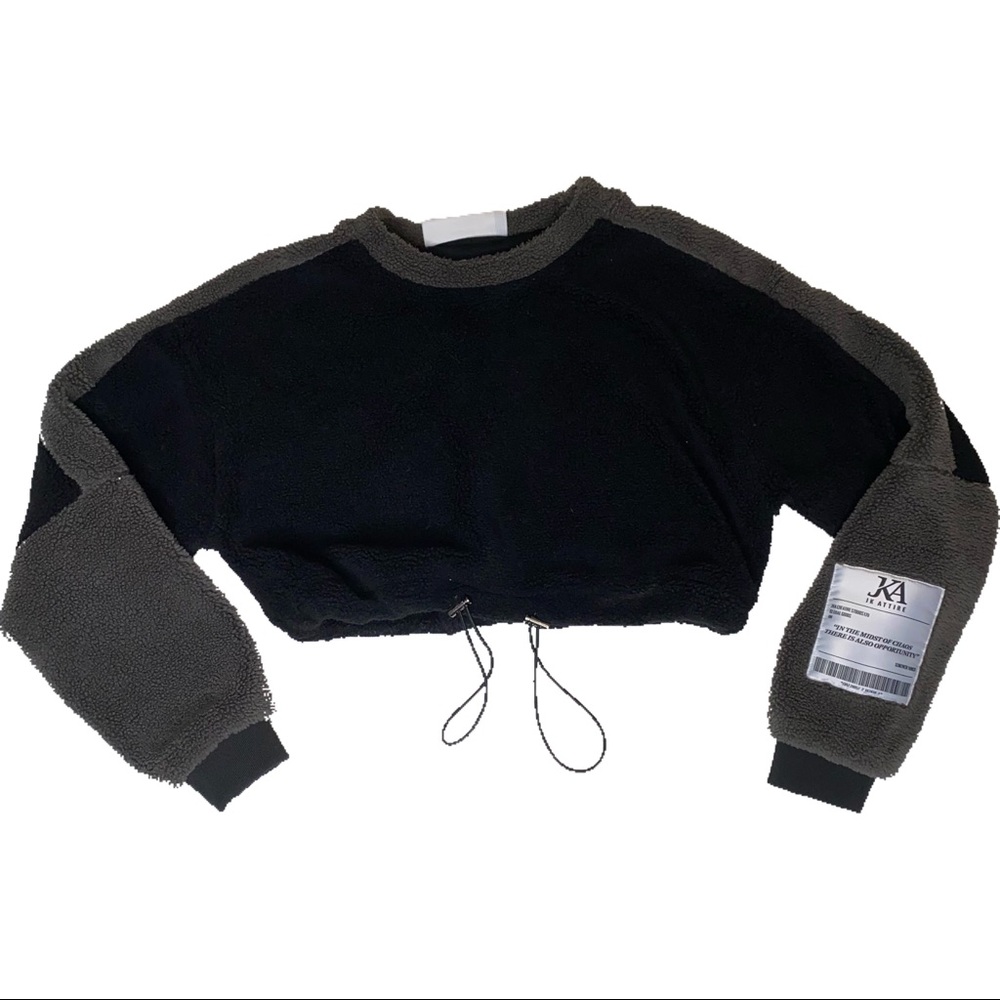 SHERPA CROPPED CREWNECK